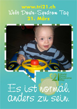 Poster zum Welt Down-Syndrom Tag 2012