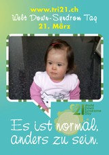 Poster zum Welt Down-Syndrom Tag 2012