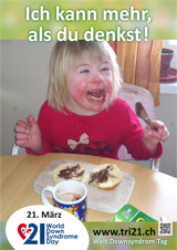 Poster zum Welt Down-Syndrom Tag 2013