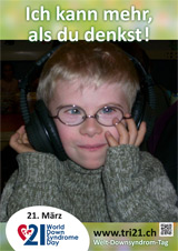 Poster zum Welt Down-Syndrom Tag 2013