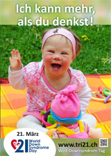 Poster zum Welt Down-Syndrom Tag 2013