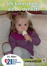 Poster zum Welt Down-Syndrom Tag 2013