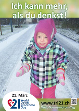 Poster zum Welt Down-Syndrom Tag 2013