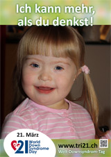 Poster zum Welt Down-Syndrom Tag 2013
