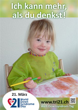 Poster zum Welt Down-Syndrom Tag 2013
