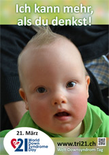 Poster zum Welt Down-Syndrom Tag 2013