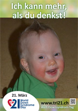 Poster zum Welt Down-Syndrom Tag 2013