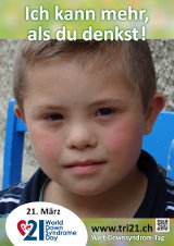 Poster zum Welt Down-Syndrom Tag 2013