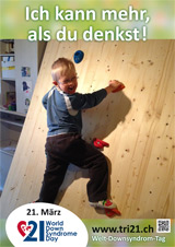 Poster zum Welt Down-Syndrom Tag 2013