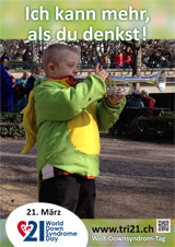 Poster zum Welt Down-Syndrom Tag 2013