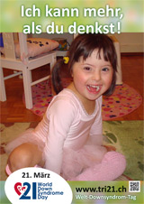 Poster zum Welt Down-Syndrom Tag 2013
