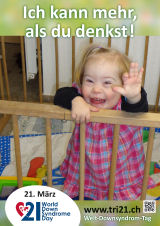 Poster zum Welt Down-Syndrom Tag 2013