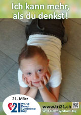 Poster zum Welt Down-Syndrom Tag 2013