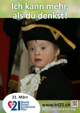 Poster zum Welt Down-Syndrom Tag 2013
