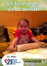Poster zum Welt Down-Syndrom Tag 2013