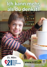Poster zum Welt Down-Syndrom Tag 2013