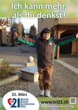 Poster zum Welt Down-Syndrom Tag 2013