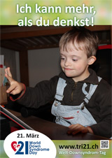 Poster zum Welt Down-Syndrom Tag 2013