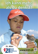 Poster zum Welt Down-Syndrom Tag 2013