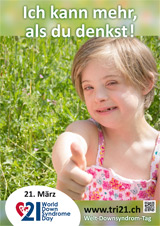 Poster zum Welt Down-Syndrom Tag 2013
