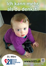 Poster zum Welt Down-Syndrom Tag 2013