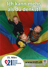 Poster zum Welt Down-Syndrom Tag 2013