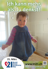 Poster zum Welt Down-Syndrom Tag 2013