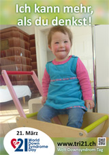 Poster zum Welt Down-Syndrom Tag 2013