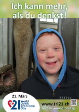 Poster zum Welt Down-Syndrom Tag 2013