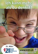 Poster zum Welt Down-Syndrom Tag 2013