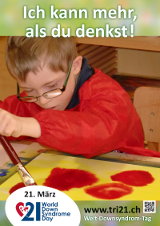 Poster zum Welt Down-Syndrom Tag 2013