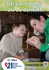 Poster zum Welt Down-Syndrom Tag 2013