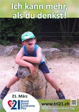 Poster zum Welt Down-Syndrom Tag 2013