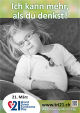 Poster zum Welt Down-Syndrom Tag 2013