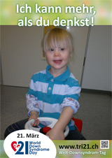 Poster zum Welt Down-Syndrom Tag 2013