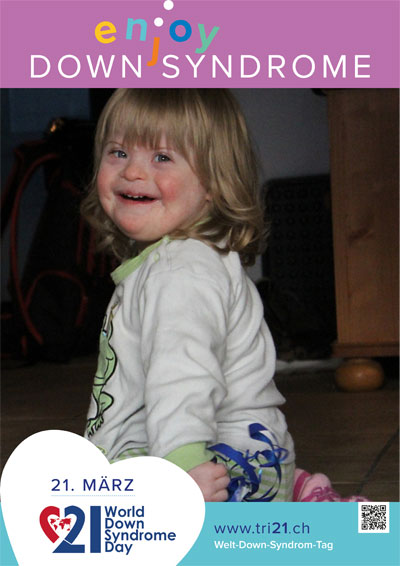 Plakataktion 2017 'enjoy Down Syndrome'