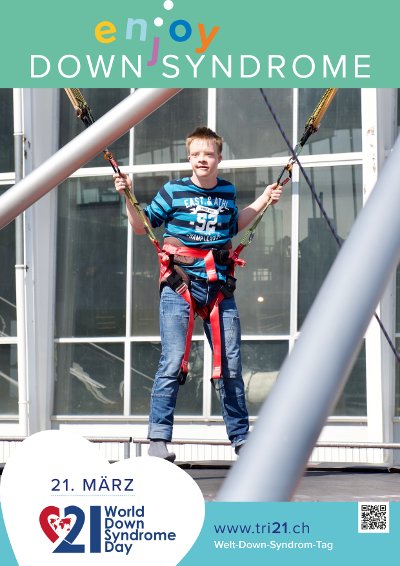 Plakataktion 2017 'enjoy Down Syndrome'