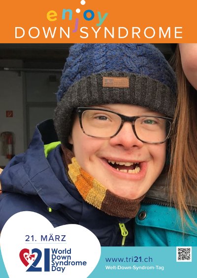 Plakataktion 2017 'enjoy Down Syndrome'