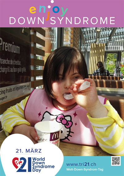 Plakataktion 2017 'enjoy Down Syndrome'