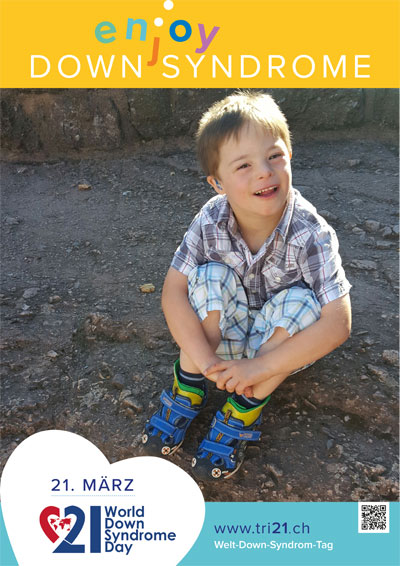 Plakataktion 2017 'enjoy Down Syndrome'