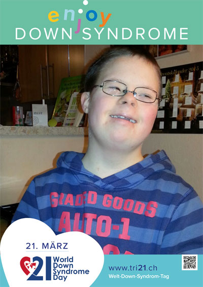 Plakataktion 2017 'enjoy Down Syndrome'