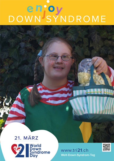 Plakataktion 2017 'enjoy Down Syndrome'