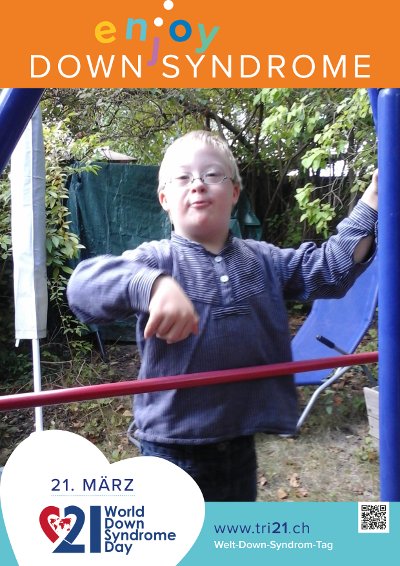 Plakataktion 2017 'enjoy Down Syndrome'