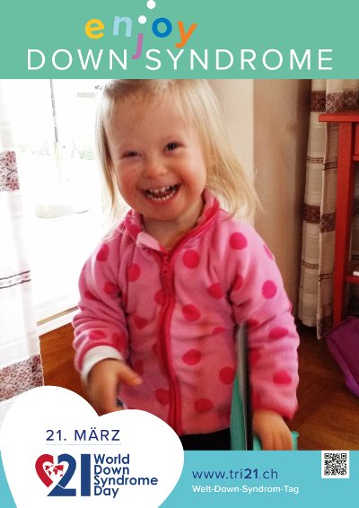 Plakataktion 2017 'enjoy Down Syndrome'