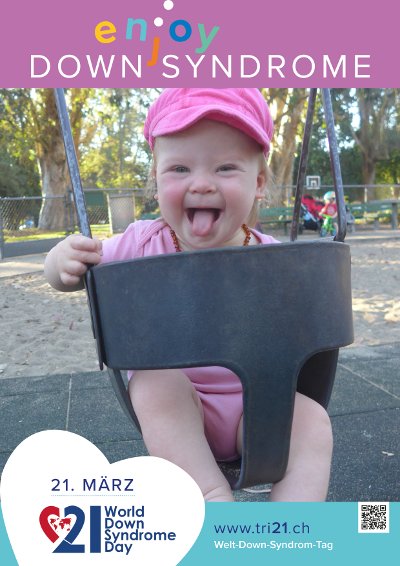 Plakataktion 2017 'enjoy Down Syndrome'