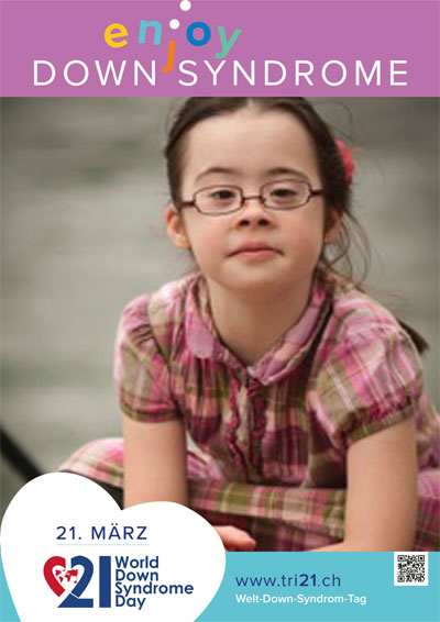 Plakataktion 2017 'enjoy Down Syndrome'