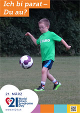 Poster zum Welt Down-Syndrom Tag 2018