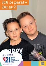 Poster zum Welt Down-Syndrom Tag 2018