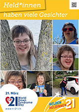 Poster zum Welt Down-Syndrom Tag 2021