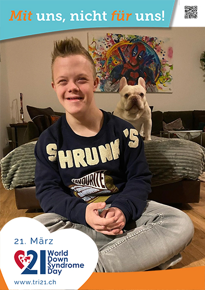 Plakataktion 2023 'Mit uns, nicht für uns!'